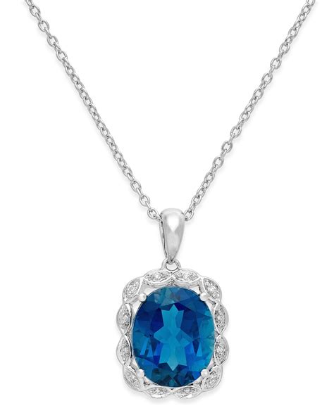 macy's blue topaz necklace.